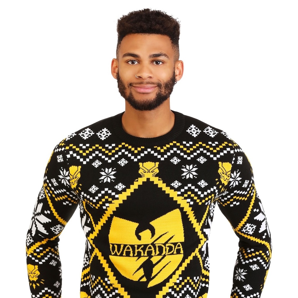 Marvel/Wu Tang Wakanda Ugly Christmas Sweater, Marvel Black Panther, 3X NWT